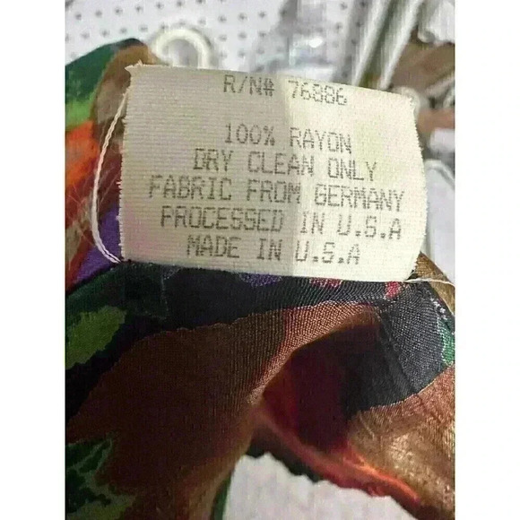Vintage Platinum Dorothy Schoelen Waterfall Cardigan Rayon Blouse Small - Picture 5 of 5